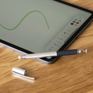 二つの書き心地アルミニウムタッチペン